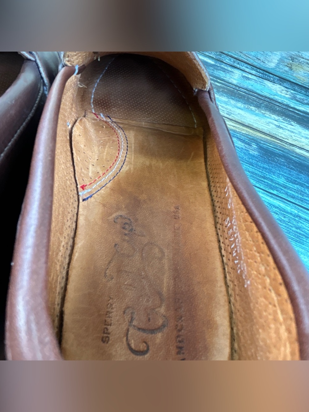 Sperry Gold Cup Made In Maine Penny Loafer Size 11D Brown Leather Vibram Soles - Picture 5 of 13